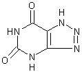 8-氮杂黄嘌呤一水结构式