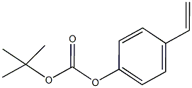 4-乙烯基苯基碳酸叔丁酯结构式