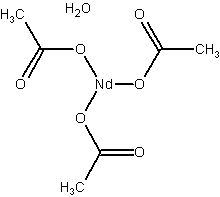 醋酸钕一水结构式