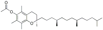 DL-α-生育酚乙酸酯结构式