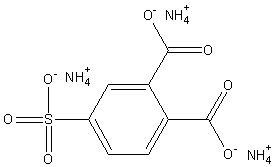4-磺酰水杨酸三铵结构式