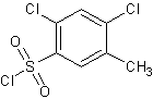 2,4-二氯-5-甲基苯磺酰氯结构式