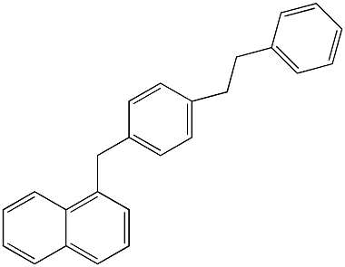 1-[4-(2-苯乙基)苯基]萘结构式
