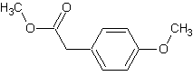 4-甲氧基苯乙酸甲酯结构式