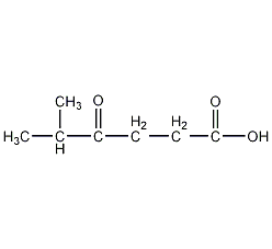 5-甲基-4-氧代己酸结构式