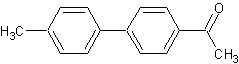 4-乙酰-4'-甲基联苯结构式