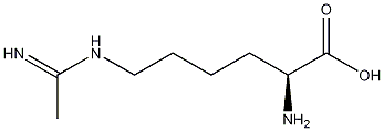 N-(5-氨基-5-羧基戊)-乙脒结构式