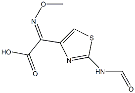 (Z)-[2-(甲酰氨基)噻唑-4-基](甲氧基亚氨基)乙酸结构式