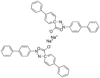 4',4'''-偶氮[[1,1'-联苯]-4-羧酸]二钠结构式
