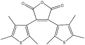 2,3-双(2,4,5-三甲基-3-噻吩)马来酸酐结构式