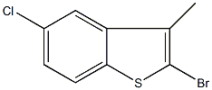 2-溴-5-氯-3-甲基苯并(b)噻吩结构式