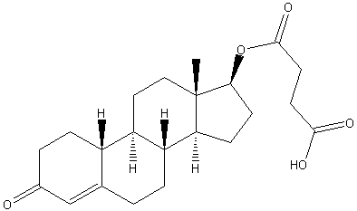 19-去甲睾酮 17-半琥珀酸酯结构式