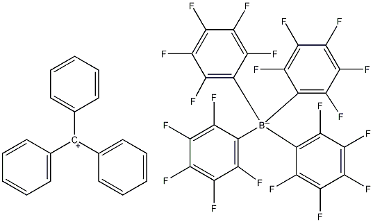 四(五氟苯基)硼酸三苯基甲酯结构式