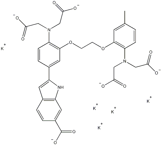 Indo 1 pentapotassium salt结构式