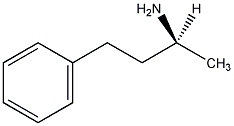(S)-(+)-1-甲基-3-苯基丙胺结构式
