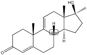 甲睾酮结构式