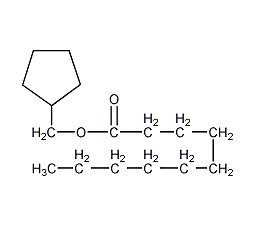 癸酸环戊基甲基酯结构式