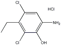 2,4-二氯-3-乙基-6-氨基苯酚盐酸盐结构式