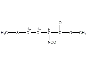 (S)-(-)-2-异氰酰基-4-(甲硫基)丁酸甲酯结构式