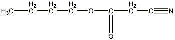 氰乙酸丁酯结构式