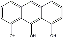 1,8,9-三羟基蒽结构式