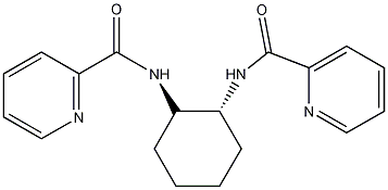 (1S,2S)-1,2-二(2-吡啶碳酰胺)环己烷结构式