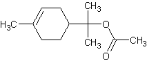 乙酸松油酯结构式