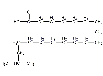 18-甲基十九(烷)酸结构式