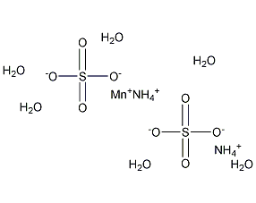 六水硫酸铵锰结构式