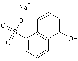 1-萘酚-5-磺酸钠结构式