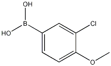 3-氯-4-甲氧基苯硼酸结构式