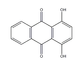1,4-二羟基蒽醌结构式