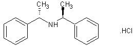 (S,S)-(-)-双(α-甲基苄基)胺盐酸盐结构式
