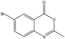 6-溴-2-甲基-4H-3,1-苯并恶嗪-4-酮结构式