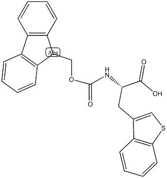 FMOC-β-(3-苯并噻吩)丙氨酸结构式