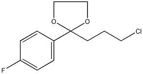 2(3-氯丙基-2(4-氟苯基-1,3-二氧戊环结构式