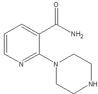 2-(1-哌嗪基)尼克酰胺结构式