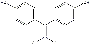 2,2-双(4-羟基苯基)-1,1-二氯乙烯结构式