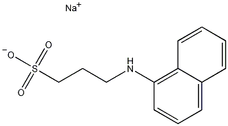 N-(1-萘基)-3-氨基丙磺酸钠盐结构式
