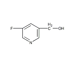 (5-氟吡啶-3-基)甲醇结构式