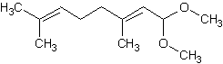 柠檬醛二甲基乙缩醛结构式