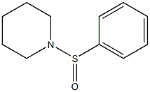 1-(苯基亚硫酰基)哌啶结构式