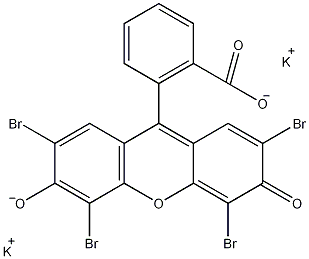 四溴荧光素钾盐结构式