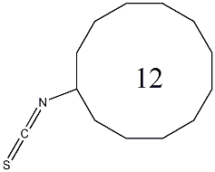 异硫氰酸环十二碳酯结构式
