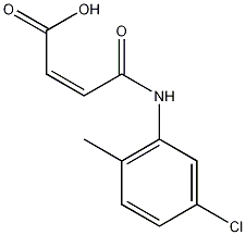 N-(5-氯-2-甲基苯基)马来酰胺酸结构式