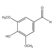 3,5-二甲氧基-4-羟基苯甲醛结构式
