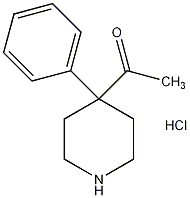 4-乙酰-4-苯基哌啶盐酸盐结构式