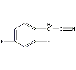 2,4-二氟苯乙腈结构式