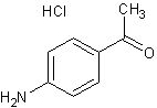 4'-氨基苯乙酮盐酸盐结构式