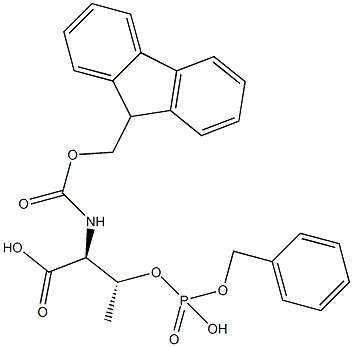 FMOC-苏氨酸磷酸苄酯结构式